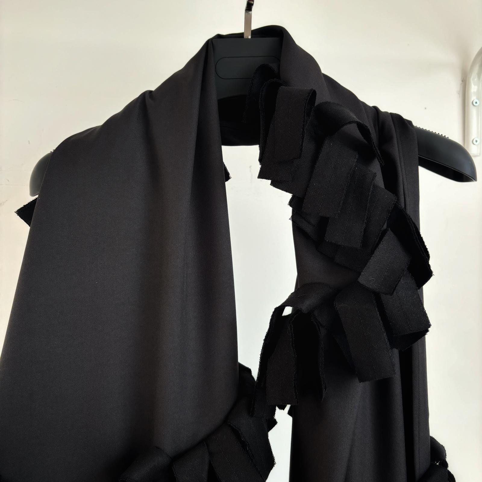 Black Pieces Shawl