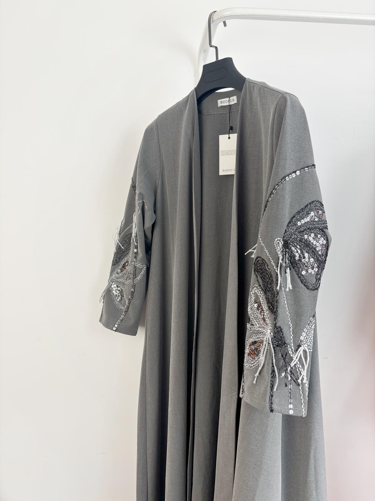 Batter Flay Gray Abaya