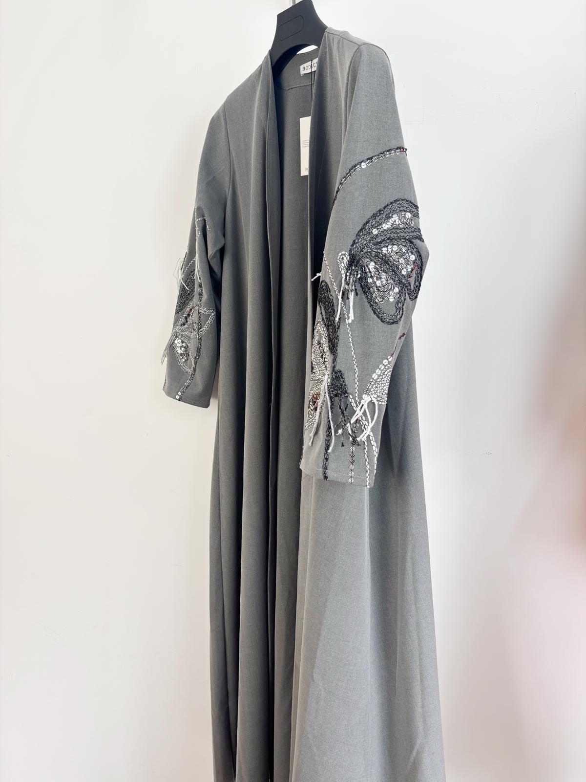 Batter Flay Gray Abaya