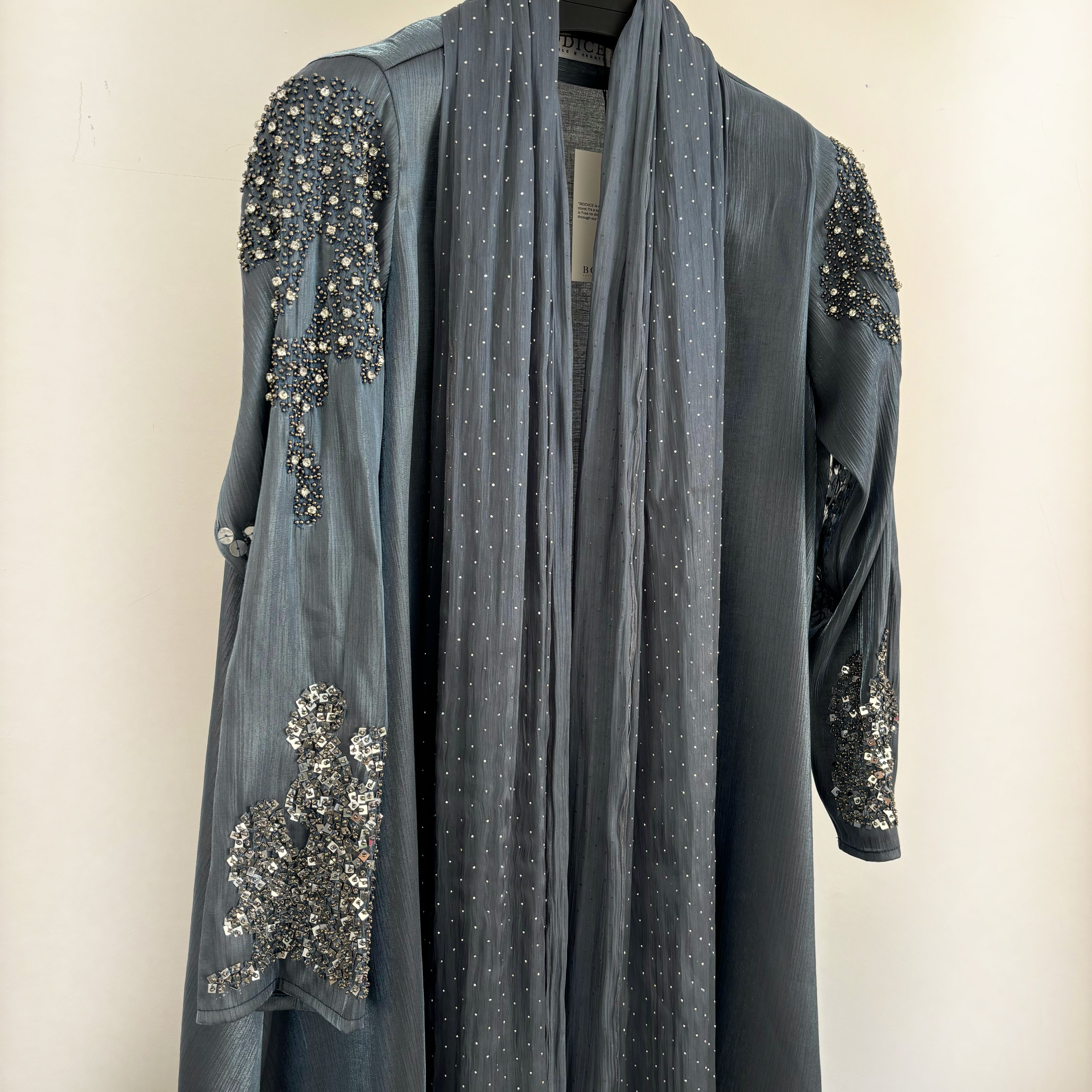 Blue shine Abaya