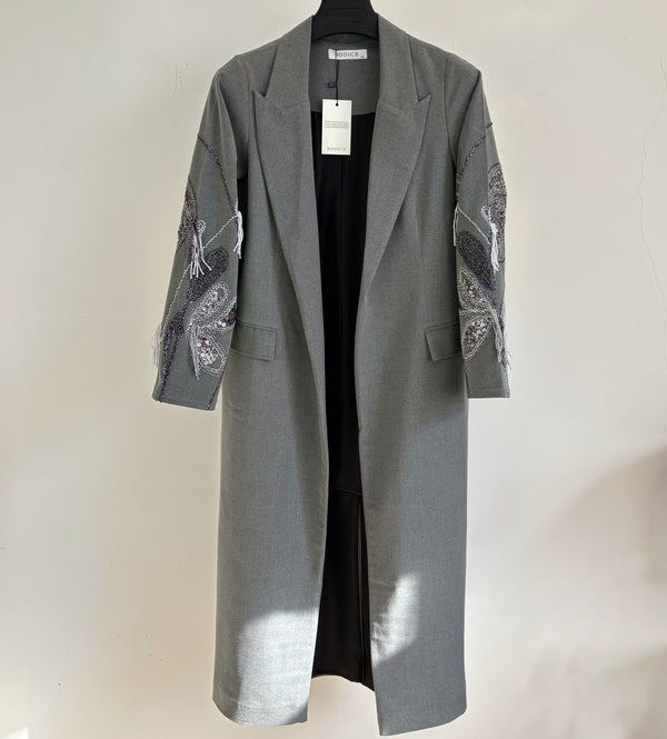 Grey long coat